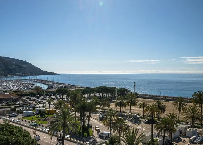 Le Rocamare - Piscine Toit Terrasse Parking Prive Apartamento Menton